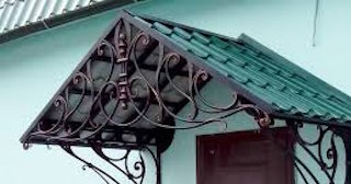 Козырьки из металлочерепицы от 1771 рублей в Барнауле - НавесыБрн